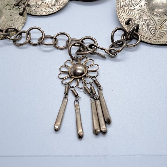 Silvertone Mexico 48" Chain Belt Southwest Horses Western John Wayne Arizona - Picture 5 of 5